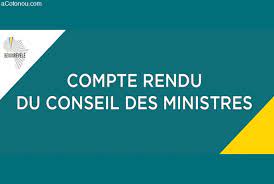Bénin: communiqué du conseil des ministres du mercredi 26 octobre 2022 au Bénin