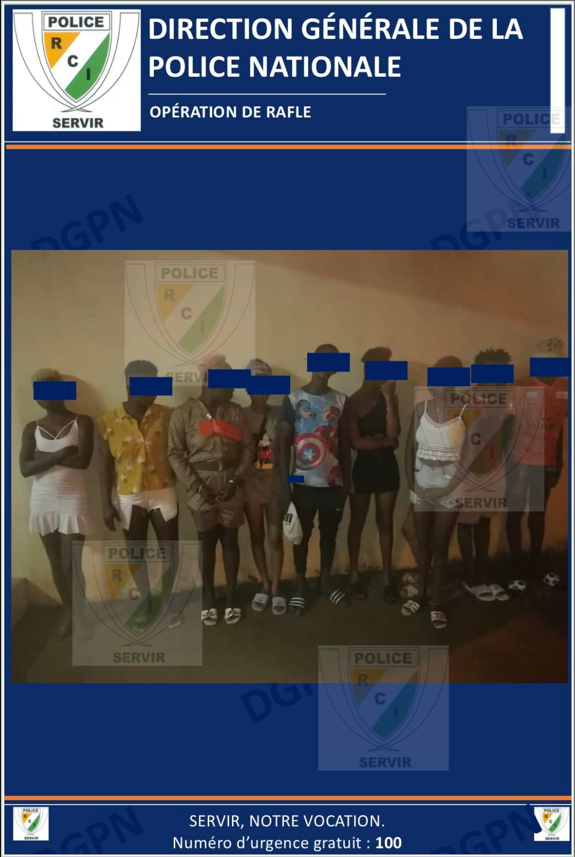Côte d'Ivoire : 110 prostituées arrêtées