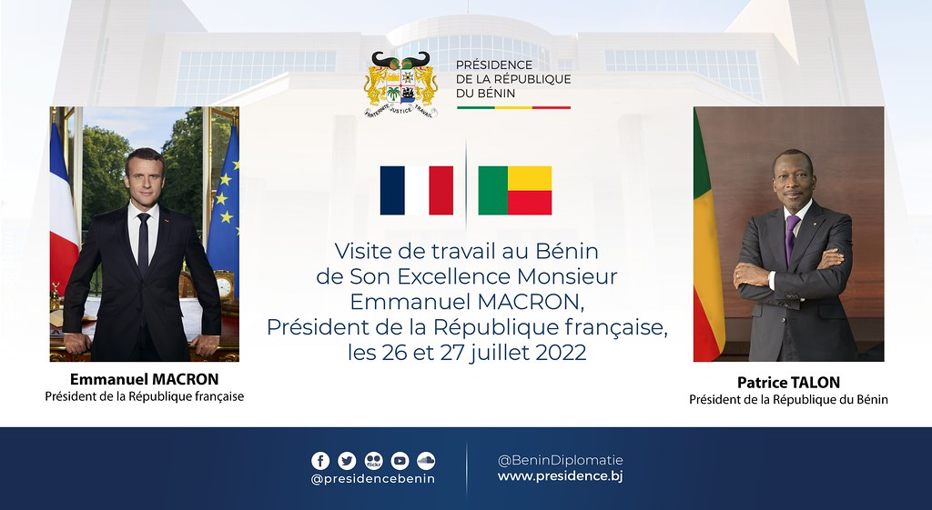 Emmanuel Macron à Cotonou ce 26 juillet : le programme officiel
