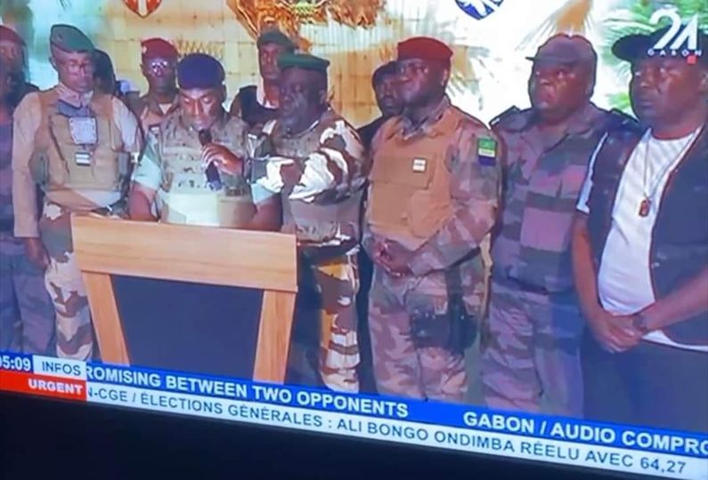Gabon : création du CTRI, intégralité de la déclaration qui annonce la prise du pouvoir par l’armée
