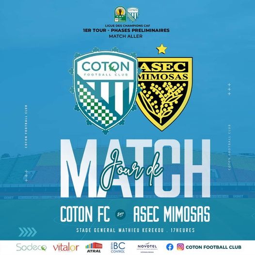 Préliminaires ligue des champions CAF : Coton Fc reçoit l’Asec Mimosas ce dimanche