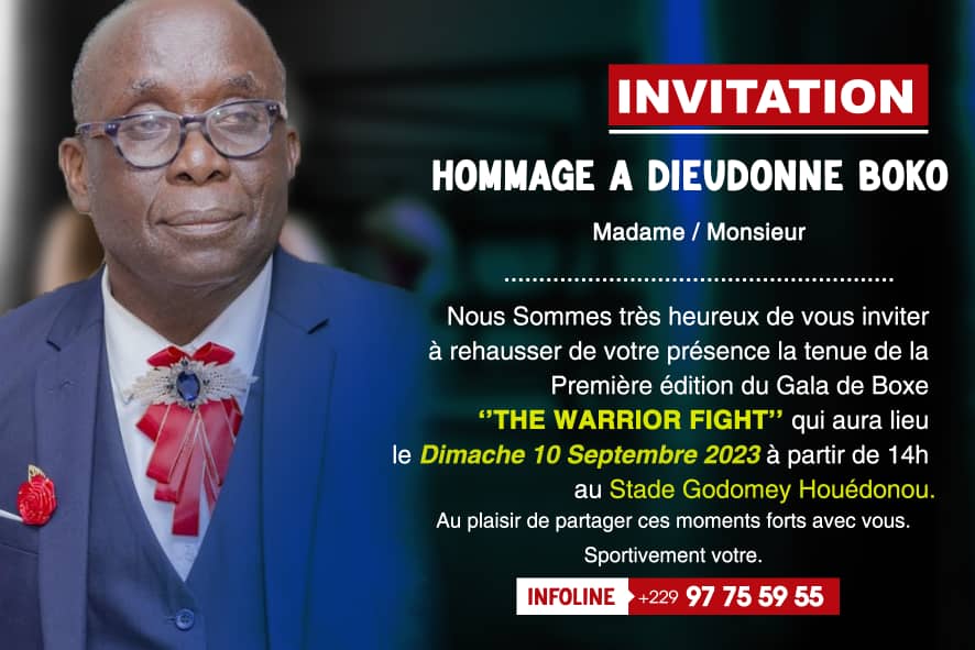 Un gala de boxe sera organisé ce dimanche 10 septembre au stade de Godomey Houédonou à partir de 14h00
