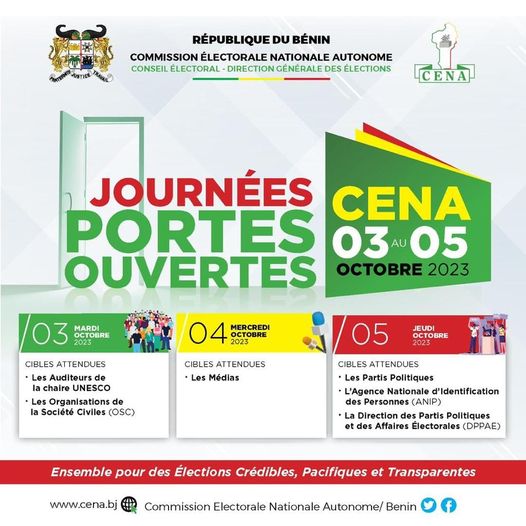 Bénin : La Céna ouvre ses portes au grand public à compter de ce mardi