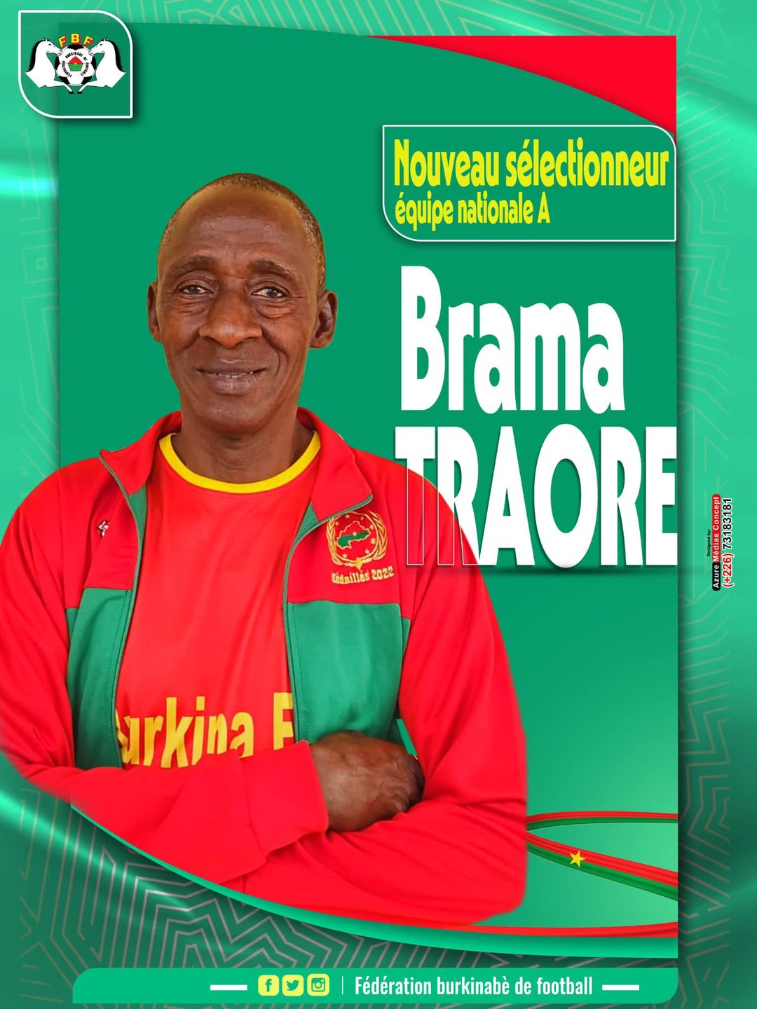 Encadrement technique des Etalons : Brama Traoré nommé entraîneur