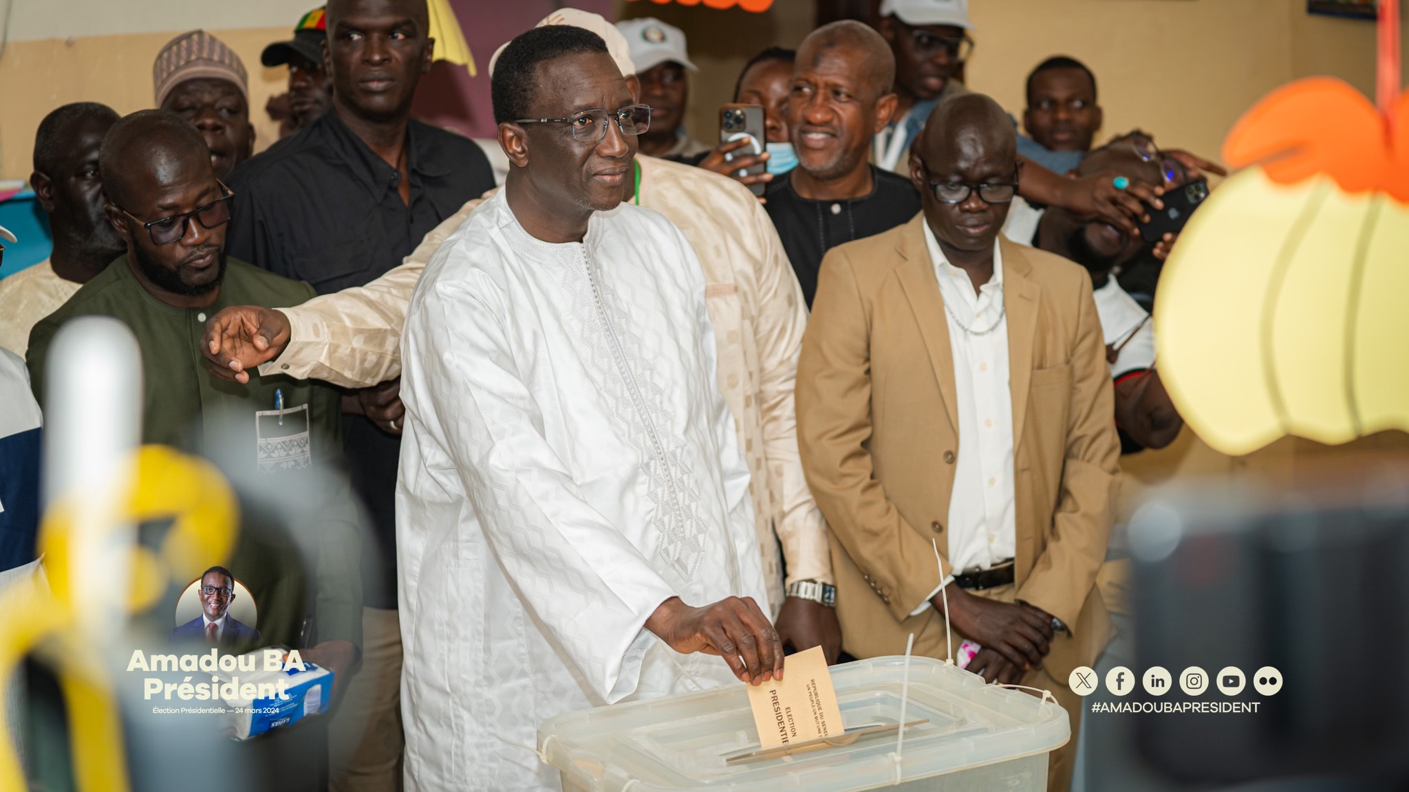 "je félicite le Président Bassirou Diomaye Diakhar Faye pour sa victoire dès le premier tour", Amadou Ba