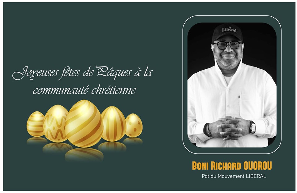 Pâques : La pensée spéciale de Richard Boni Ouorou aux Béninois (ses) qui "souffrent en silence"